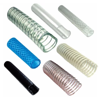Gumi, PVC, poliuretán, szilikon csövek