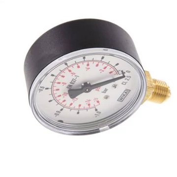 Manométer, alsó 1/4 coll csatl., átm: 63mm, -1/0bar