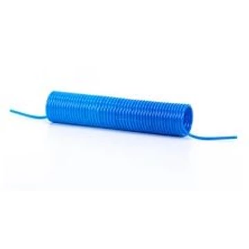 Spirálcső, PU, kék, 9m, 1/4" csatl.