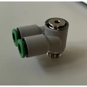 Gyűrűs gyorscsatlakozó menetes,kétágú O6 - G1/8