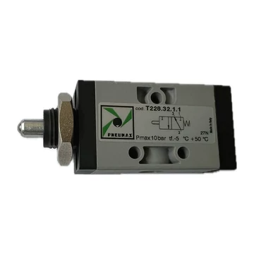 Nyomó csapos szelep, 3/2 ms G1/8"techno , panelba