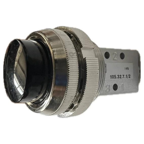 Vészgombos  szelep, 3/2 MS - fekete - 30mm