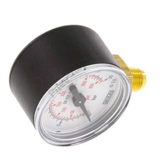 Manométer, alsó 1/8 coll csatl., átm: 40mm, 0/25bar
