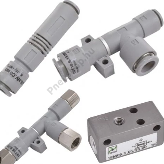 Egyfokozatú vákuum generátor, Inline, Push-in-6mm