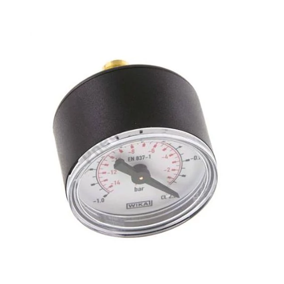 Manométer, hátsó 1/8 coll csatl., átm: 40mm, -1/0bar