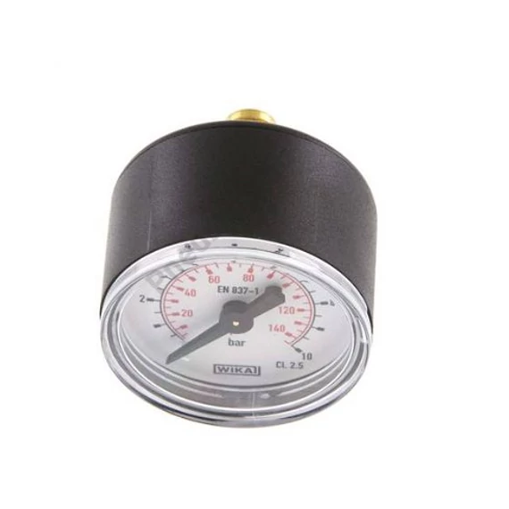 Manométer, hátsó 1/8 coll csatl., átm: 40mm, 0/10bar
