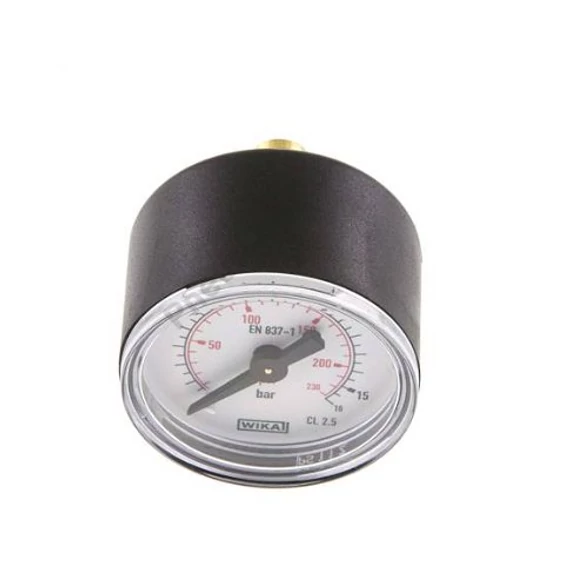 Manométer, hátsó 1/8 coll csatl., átm: 40mm, 0/16bar