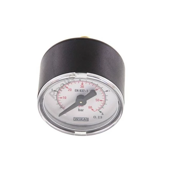 Manométer, hátsó 1/8 coll csatl., átm: 40mm, 0/4bar