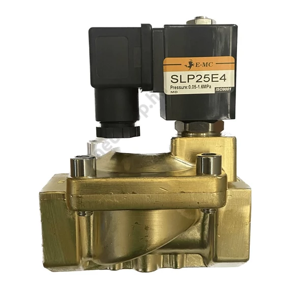 SLP Mágnesszelep, NC, 1 coll, NBR, 24VDC, 0,5-16bar stekkerrel