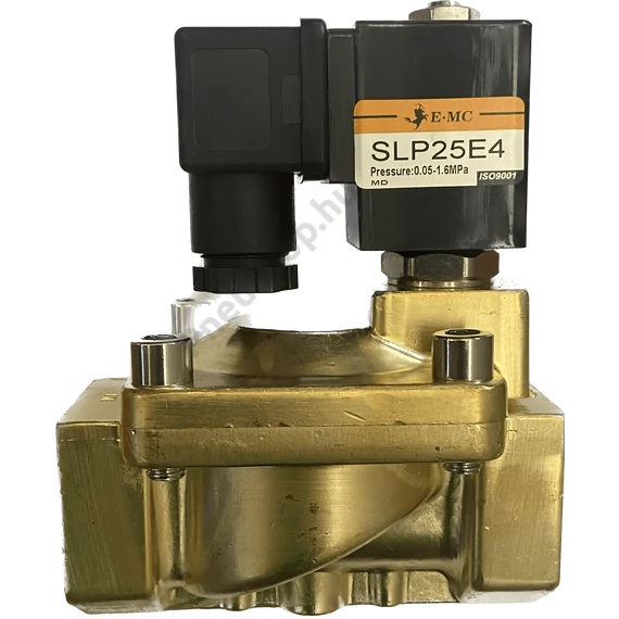 SLP Mágnesszelep, NC, 1 coll, NBR, 24VDC, 0,5-16bar stekkerrel
