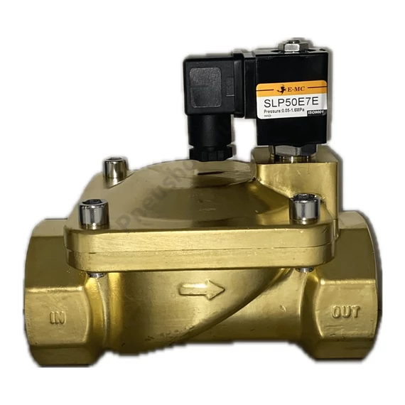 SLP Mágnesszelep, NC, 2 coll, EPDM, 24VAC, 0,5-16bar stekkerrel
