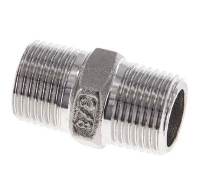 Közcsavar, kúpos menet, 3/8 3/8 NPT