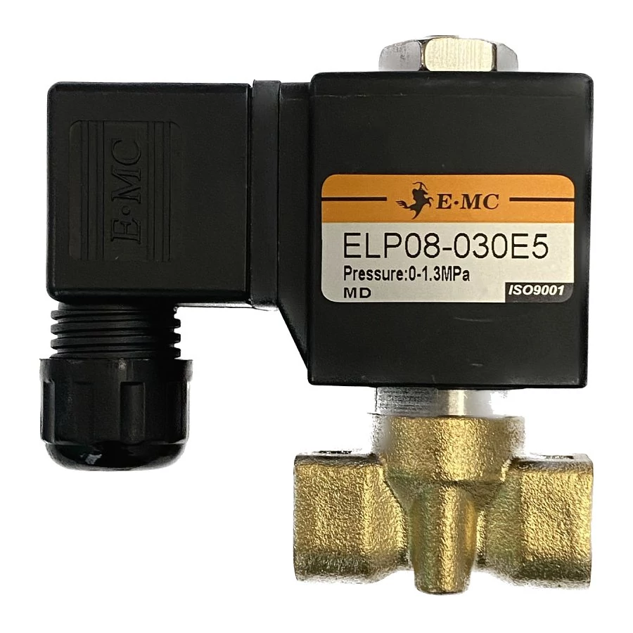 ELP Mágnesszelep, NC, 1/4 coll, FKM, 12VDC, 0-13bar stekkerrel