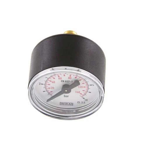 Manométer, hátsó 1/8 coll csatl., átm: 40mm, 0/10bar