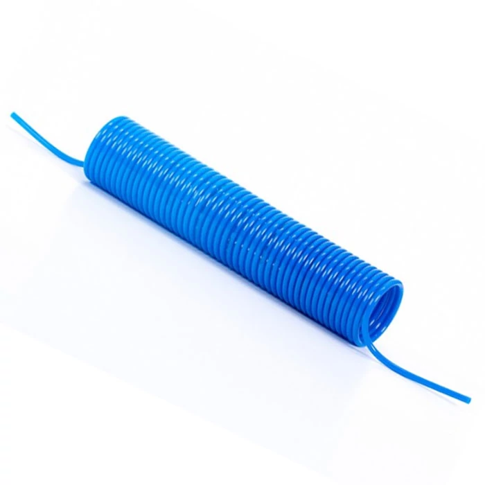 Spirálcső, PU, kék, 5m