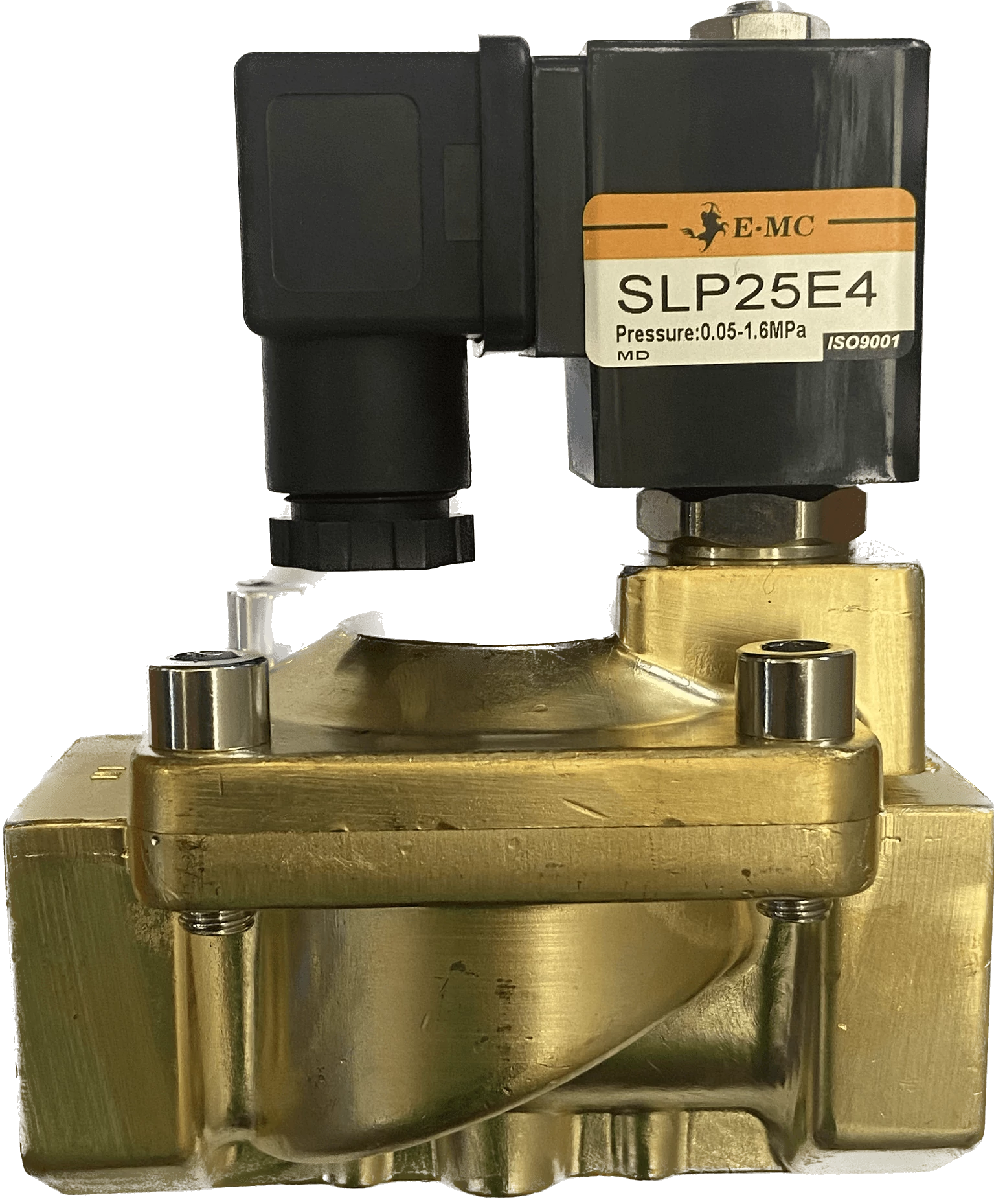SLP Mágnesszelep, NC, 1 coll, NBR, 24VDC, 0,5-16bar stekkerrel